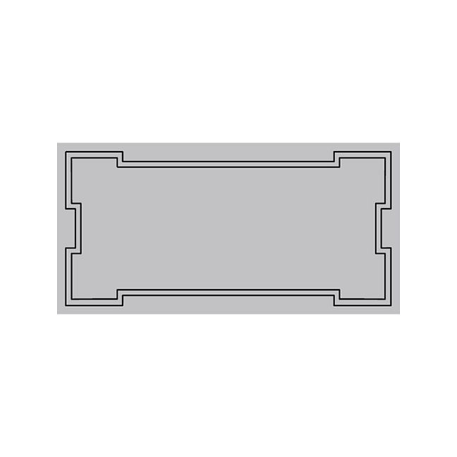 Керамическая плитка Etruria Design Art Deco Vectorframe C Silver Gray 1° Scelta 12,5x25