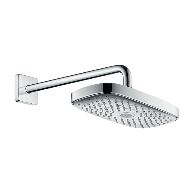 Hansgrohe Raindance Select E Верхний душ 300 2jet EcoSmart 9 л/мин с держателем хром-белый