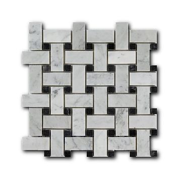 Мозаика Art&Natura Marble Mosaic Bianco Carrara орнамент 30,5x30,5