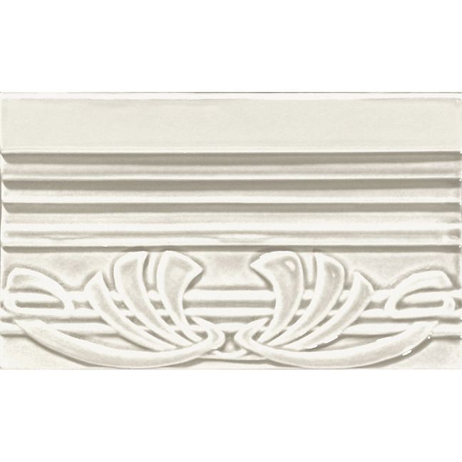 Бордюр Ceramiche Grazia Epoque Terminale Deco Bianco Craquele 12x20