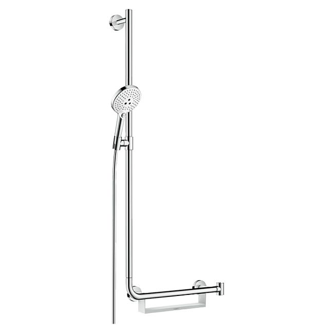 Душевой гарнитур Hansgrohe Raindance Select S 120 EcoSm/U'Comf, настенный, с ручным душем, цвет: хром