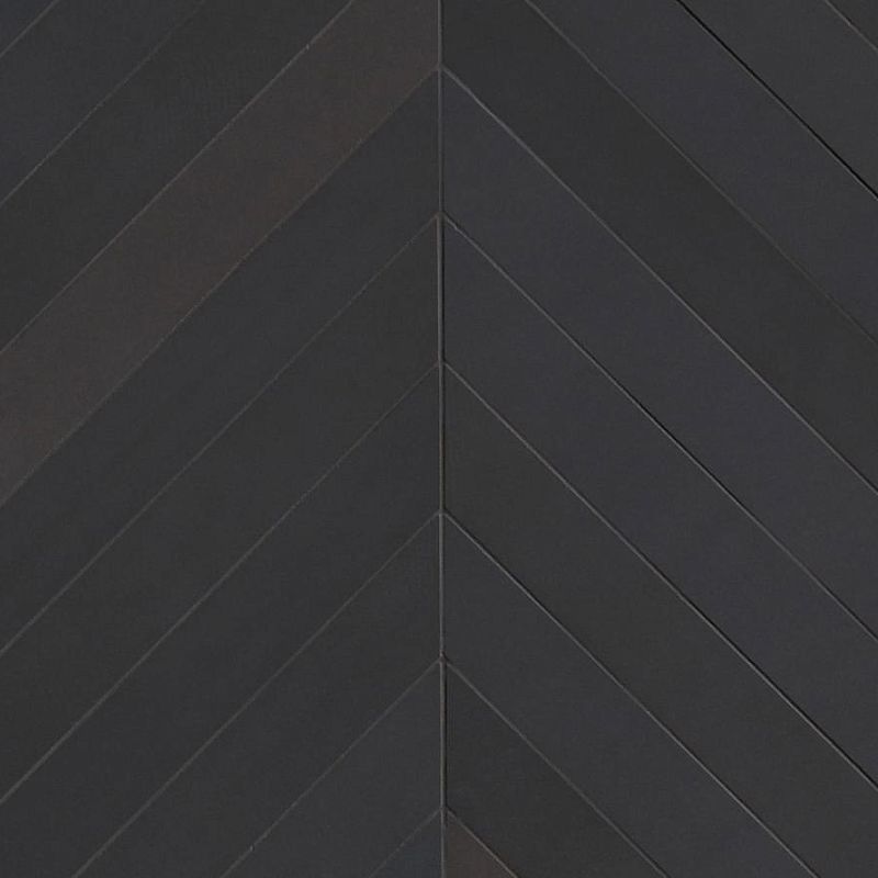 Керамогранит Mutina Mews Chevron Soot 5.5x39.4 см, черный