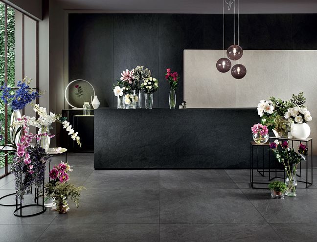 Керамогранит Lea Ceramiche Slimtech Waterfall Dark Flow NAT 5P 100x300