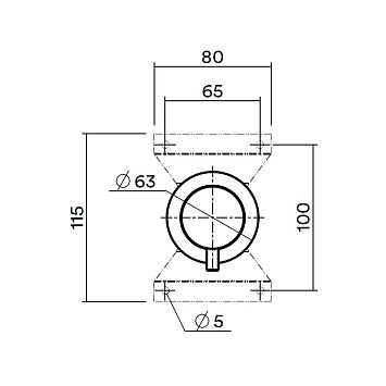 QuadroDesign Source/Ottavo Встраиваемая часть переключателя из стены на 2 потребителя