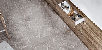 Equipe Керамогранит Coralstone Hexagon Melange Grey 29,2x25,4x0,83