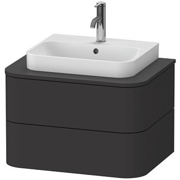 Duravit Happy D.2 Plus Тумба подвесная 650 мм, цвет: Graphite super matt 80