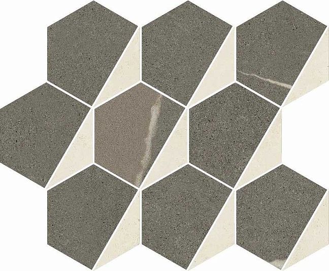 Керамогранит Italon Metropolis Mosaico Hexagon Warm 25,4x31