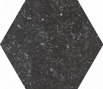 Equipe Керамогранит Coralstone Hexagon Black 29,2x25,4x0,83