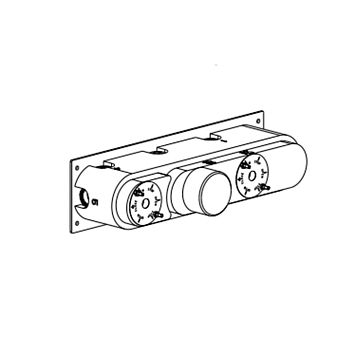 Carimali W5104 Встраиваемая часть термостатического смесителя на 6 выходов G 1/2&amp;quot;