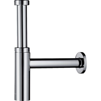 Сифон для раковины Hansgrohe Flowstar S под донный клапан, 1/4&rsquo; трубка 140 мм, цвет: хром