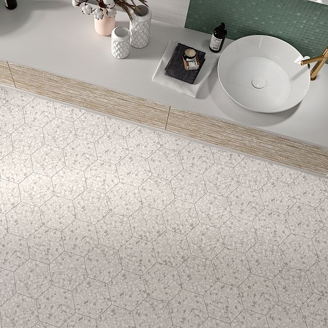 Керамогранит Durstone Six Terazzo Talc Mat 23x27