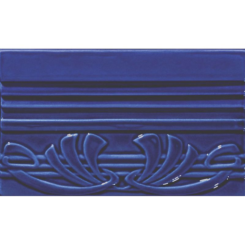 Бордюр Ceramiche Grazia Epoque Terminale Deco Cobalt Craquele 12x20