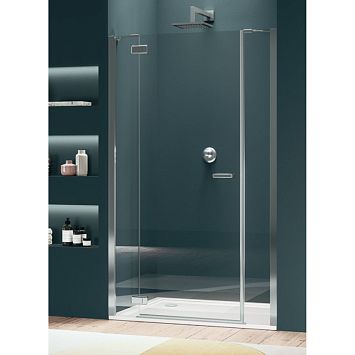 Распашная дверь Duka Gallery 3000 с 2-мя фиксированными элементами для ниши Версия с пристенными профилями Закалённое стекло 6 мм