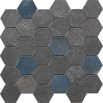 Керамическая плитка Peronda Decor Grunge Anthracite Mat Hexa AS 28,3x29,4