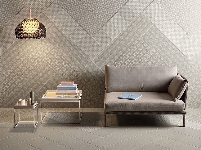 Керамогранит Mutina Cover Boucle Grey Matt 30x120