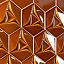 Керамическая плитка Etruria Design Concetto Spaziale Esagono Caramel (Craquele) 1° Scelta 16x18,5