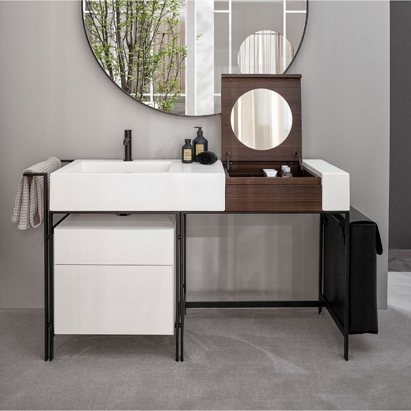 Cielo Narciso Vanity Раковина 76х50х16,5 h см, 1 отверстие для смесителя, бокавая часть 13х50х16,5h cm.цвет Polvere ( PL)