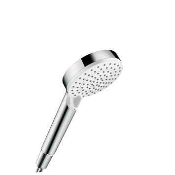 Ручной душ Hansgrohe Crometta Vario, 10см, EcoSm 9л., цвет: хром/белый