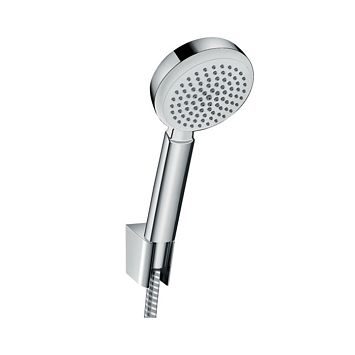 Ручной душ Hansgrohe Crometta 100 1jet Port 10см., с держателем, цвет: белый/хром