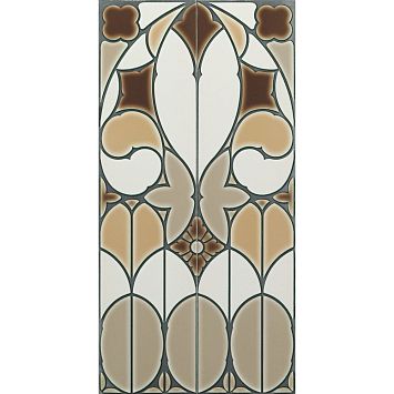 Керамическая плитка Ceramiche Grazia Venice Pannello Fenice Caramel Craquele  (2 pz) 40x80