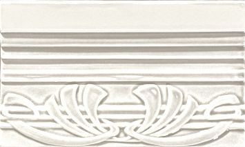 Бордюр Ceramiche Grazia Epoque Terminale Deco Bianco Matt 12x20