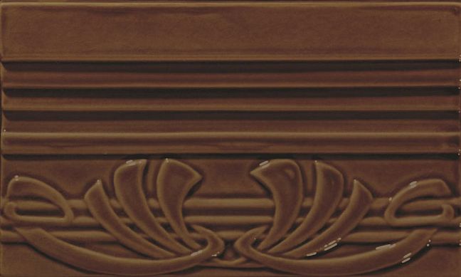 Бордюр Ceramiche Grazia Epoque Terminale Deco Caramel Craquele 12x20