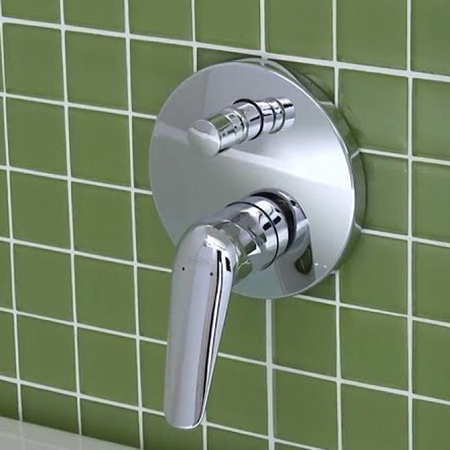 Смеситель для ванны Hansgrohe Novus Однорычажный скрытый монтаж, внешняя часть, цвет: хром