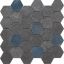 Керамическая плитка Peronda Decor Grunge Anthracite Mat Hexa AS 28,3x29,4