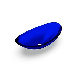 Knief 70204XXX Charm Shape Раковина накладная из полимерного материала 581x331x169 мм, цвет Marine blue # XXX купить в Москве: интернет-магазин StudioArdo