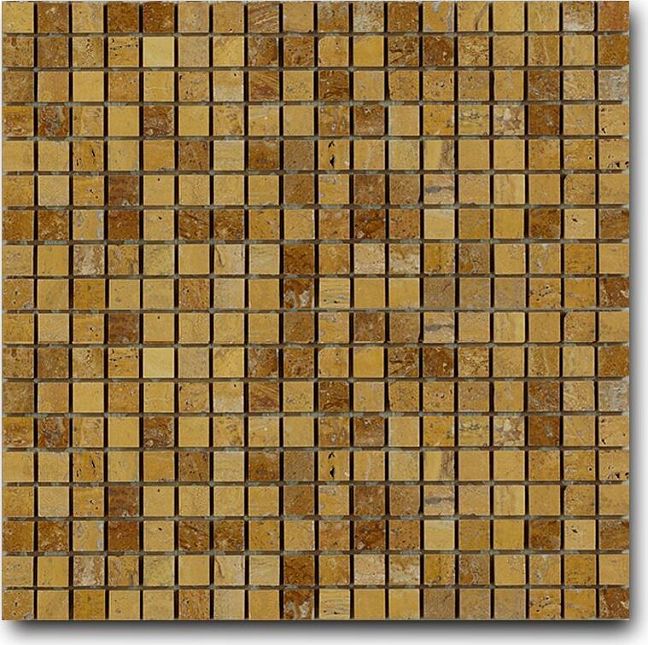 Мозаика Art&Natura Marble Mosaic Travertino Giallo 30,5x30,5