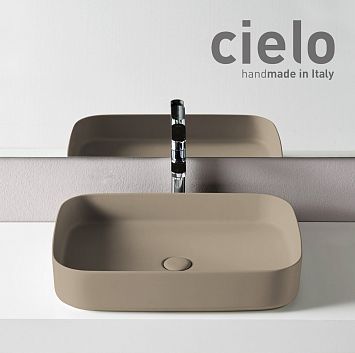 Cielo Shui Comfort Раковина 60х40xh12,5см для установки на столешницу, цвет Avena