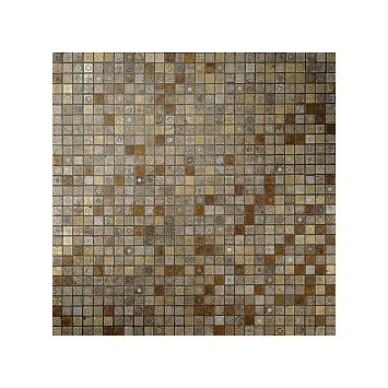 Мраморная плитка Akros Decorative Art Babilonia Botticino Biancone Giallo Reale Travertino Classico Mix Gold-Silver 30,5x30,5