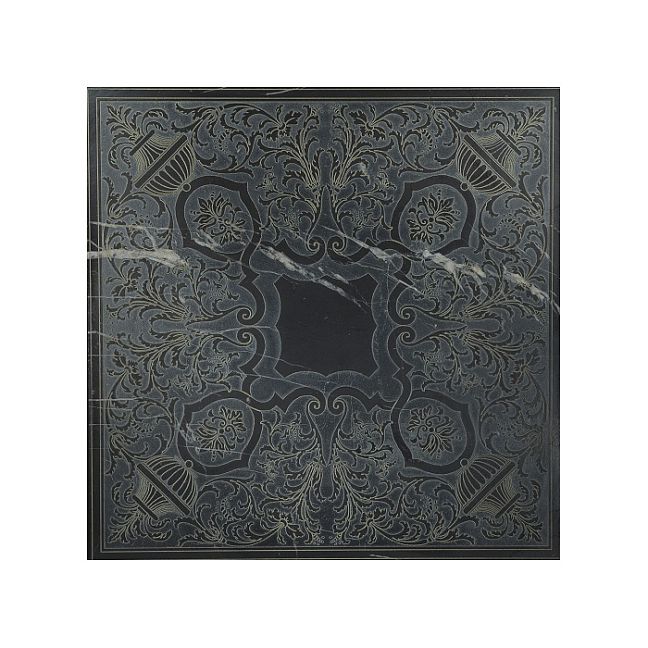 Мраморная плитка Akros Axioma Aeras OLD Nero Marquinia Old 40x40