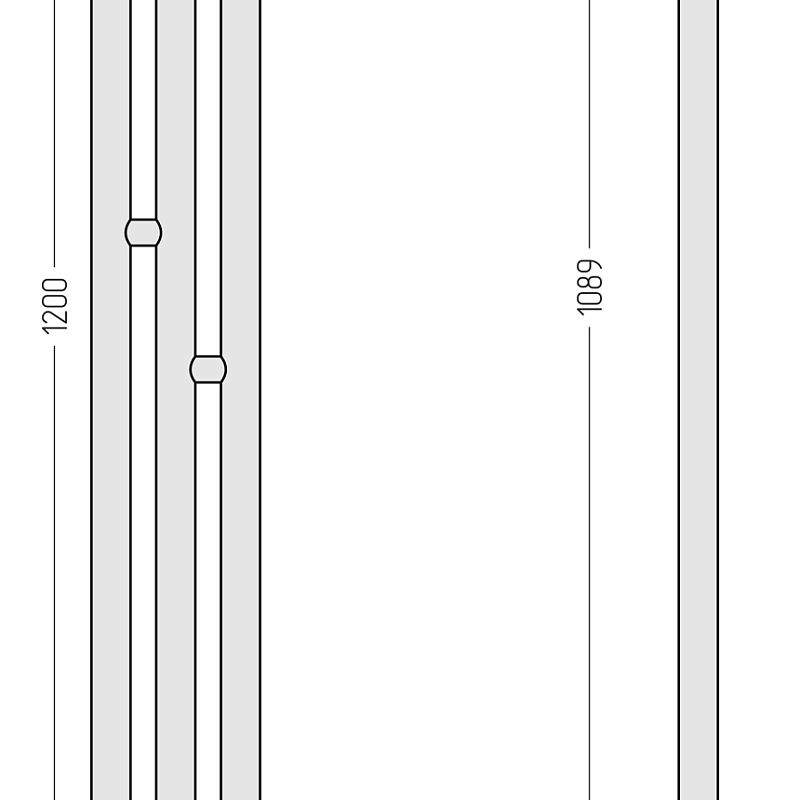 Полотенцесушитель электрический Сунержа Терция 3.0 1200х106 левый (Состаренная латунь)