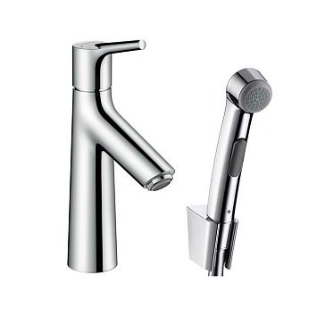 Смеситель для раковины Hansgrohe Talis S, с гигиеническим душем, Цвет: хром