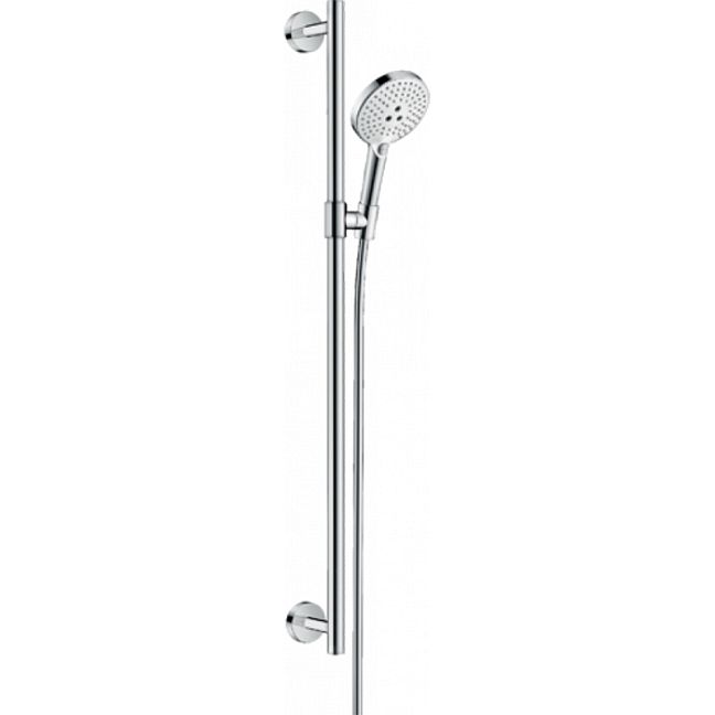 Душевой гарнитур Hansgrohe Raindance Sel.S EcoS./U'Comf 99см., с ручным душем, цвет: хром/белый