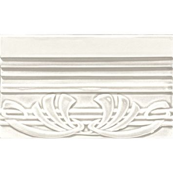 Бордюр Ceramiche Grazia Epoque Terminale Deco Bianco Matt 12x20