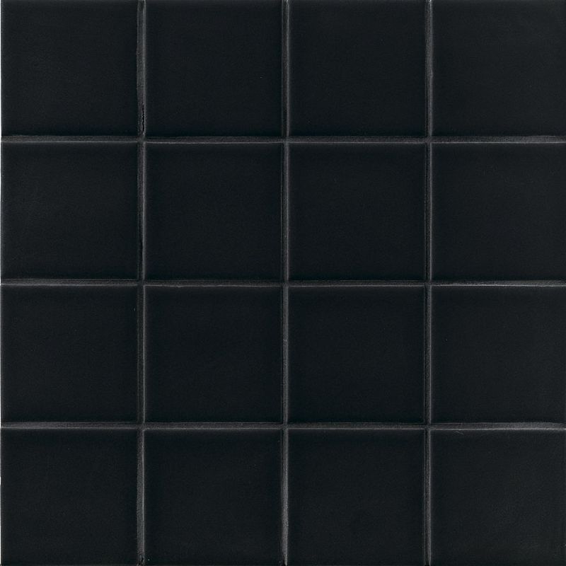 Керамогранит Mutina Din Black Matt 7,4X7,4 Rete 30,2X30,2