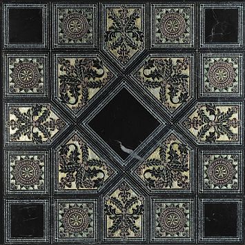 Мраморная плитка Akros Axioma Tonos T Nero Marquinia Silver 40x40