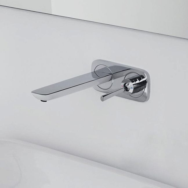 Смеситель для раковины Hansgrohe PuraVida, встраиваемый, излив 165, 225 мм, внешняя часть, цвет: Хром