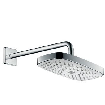 Верхний душ Hansgrohe Raindance Select E 300 2jet,, 30х16см, настенный, 2 режима, цвет: хром