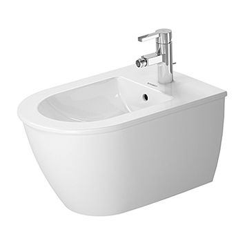 Duravit Darling New Биде подвесное, с 1 отв. под смес. включая крепление, 370x540мм, цвет: Белый