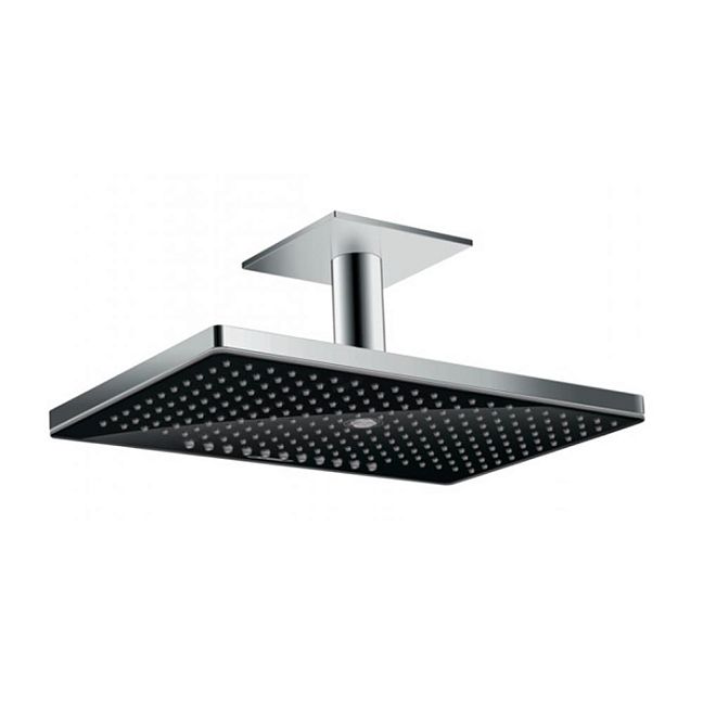 Верхний душ Hansgrohe Rainmaker Select 460 466x300мм, потолочный держатель, 3jet (Rain, RainStream, MonoRain), цвет: черный/хром