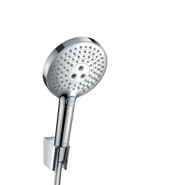 Ручной душ Hansgrohe Raindance Select S 120, с настенным держателем, цвет: хром