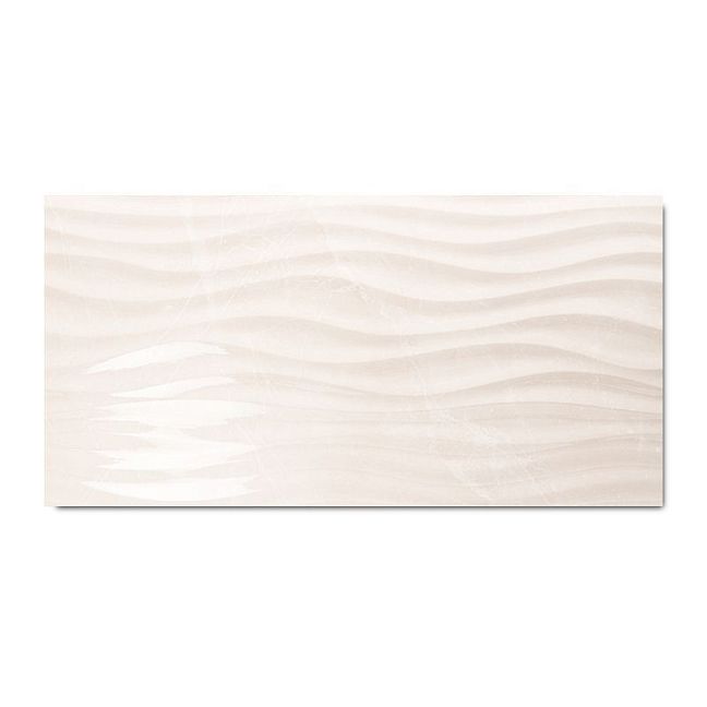 Керамическая плитка Love Ceramic Marble Curl Cream Shine 35x70