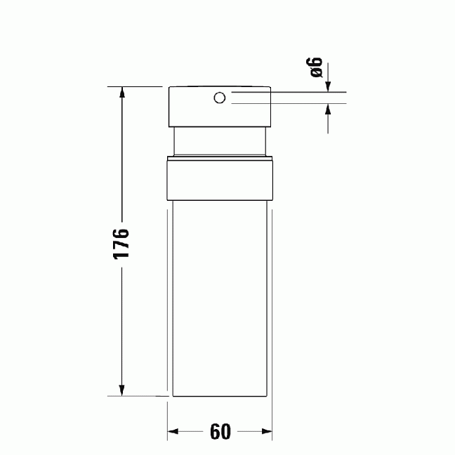 Duravit Starck T Дозатор для мыла настенный цвет:  черный матовый