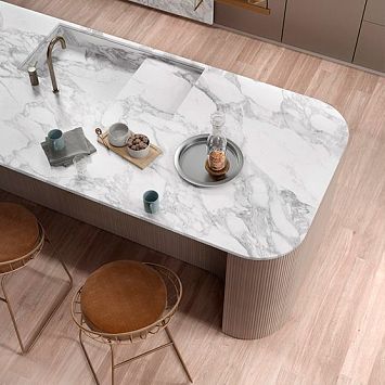 Керамогранит Infinity Marble Calacatta Magnifico Lucido Bookmatch random 160x320x12