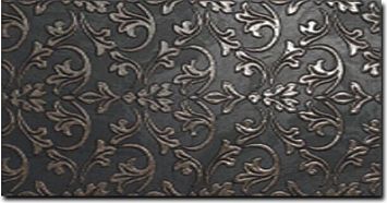 Fondovalle Керамогранитный декор Crystall Decoro Damascato Nero Riv. 30x60