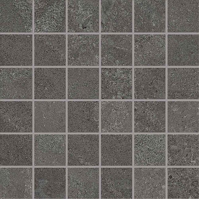 Керамогранит Emil Ceramica MaPierre Decoro Mosaico 5x5 Noble Noir Naturale Rett 30x30cm, 9,5mm