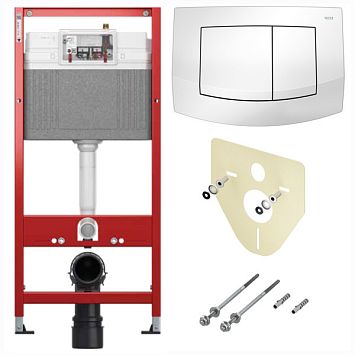 TECE K440200 TECEbase BASE 2.0 Комплект инсталляции 4 в 1 с панелью смыва ТЕСЕambia, цвет белый, для установки подвесного унитаза